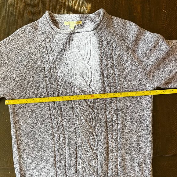 Carolyn Taylor Vintage Purple Cable Knit Sweater Size Large - Picture 5 of 5